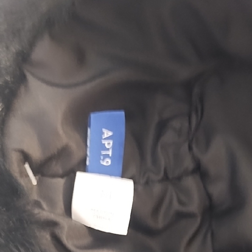 Apt. 9 Black Faux Fur Hat NWT - Picture 6 of 13